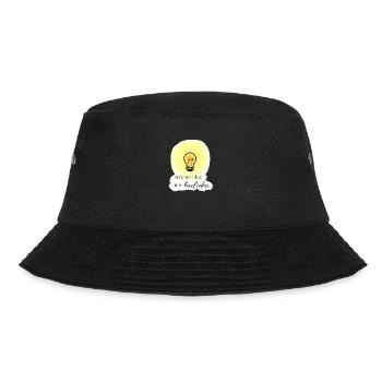 only no idea is a bad idea - Bucket Hat - Schwarz - Vorne - Lela (165cm)