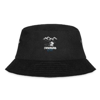 Snowboard Snowboarding Shirt - Board Love Vintage - Bucket Hat - Schwarz - Vorne - Lela (165cm)
