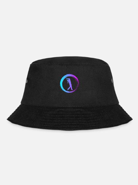 Sporty Hobby Leidenschaft Golf - Bucket Hat - Schwarz