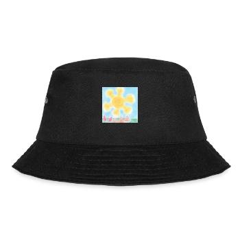SONNE AUF PYRAMIDEN - Bucket Hat - Schwarz - Vorne - Lela (165cm)