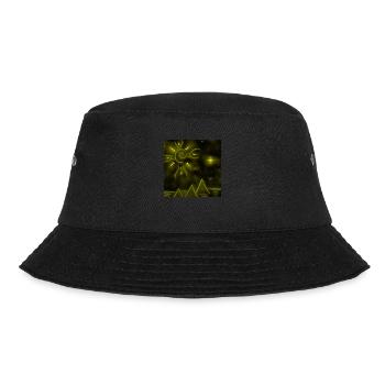 SONNE UND GELBE PYRAMIDEN - Bucket Hat - Schwarz - Vorne - Lela (165cm)