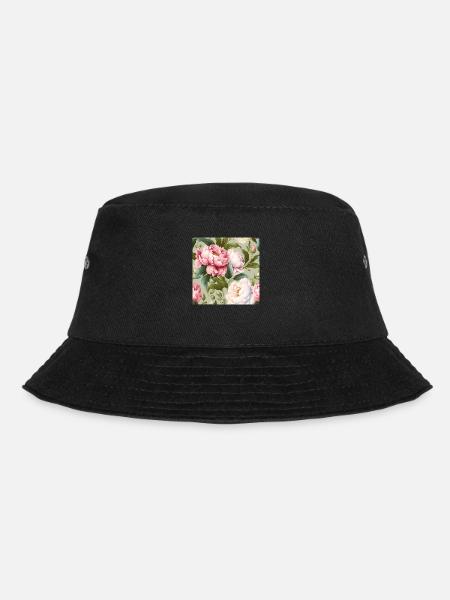 Floral Design 8 - Bucket Hat - Schwarz