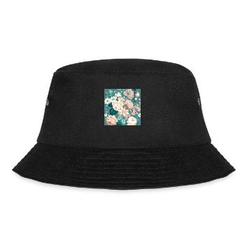 Floral Design 5 - Bucket Hat - Schwarz - Vorne - Lela (165cm)