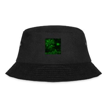 SONNE UND GRÜNE PYRAMIDEN - Bucket Hat - Schwarz - Vorne - Lela (165cm)