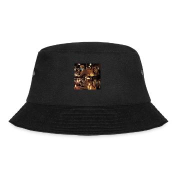 Person using binoculars to spy on target - Bucket Hat - Schwarz - Vorne - Lela (165cm)