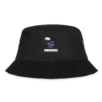 Adieu Verstand Hurra Gefühlswelt - Bucket Hat - Schwarz - Vorne - Lela (165cm)