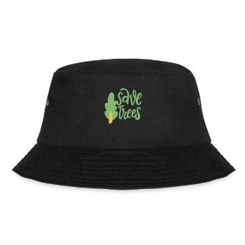 Bäume retten - Bucket Hat - Schwarz - Vorne - Lela (165cm)