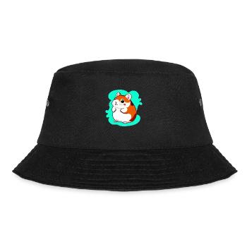 Cute Cartoon Hamster Love Pet 13 - Bucket Hat - black - Front - Lela (165cm)