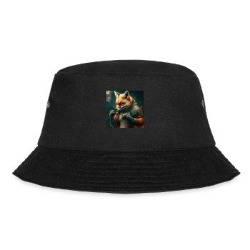 Fuchs Kämpfer - Bucket Hat - Schwarz - Vorne - Lela (165cm)