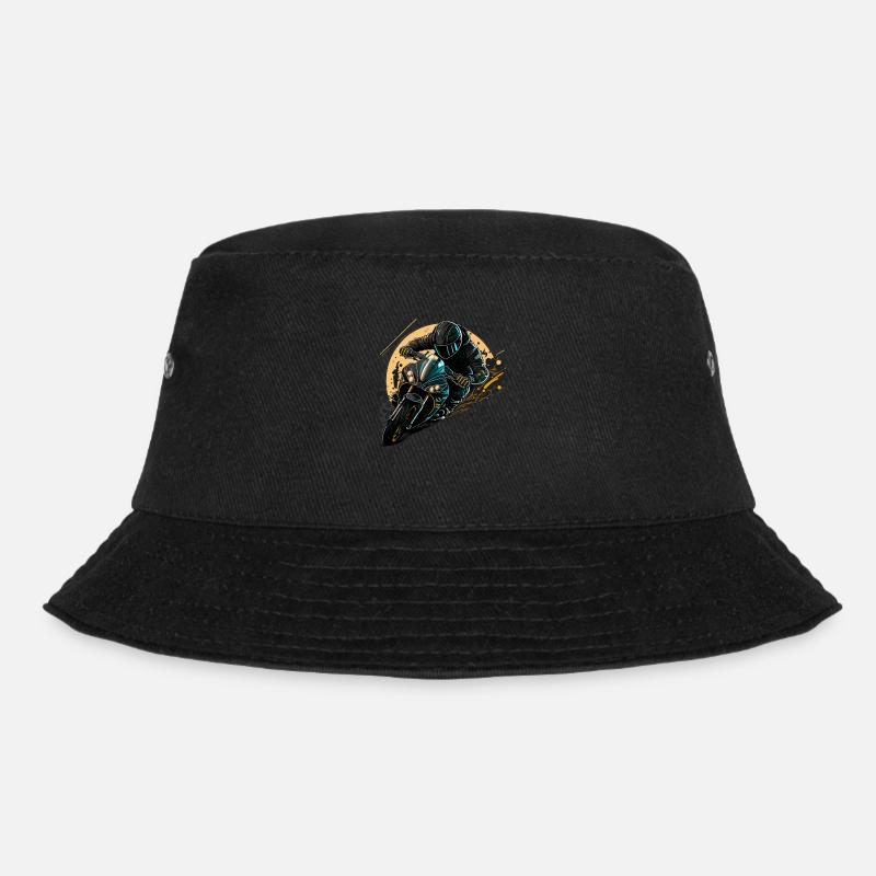 motorcycle - Bucket Hat - black