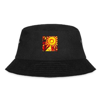 Alien visiting the pyramids - Bucket Hat - black - Front - Lela (165cm)