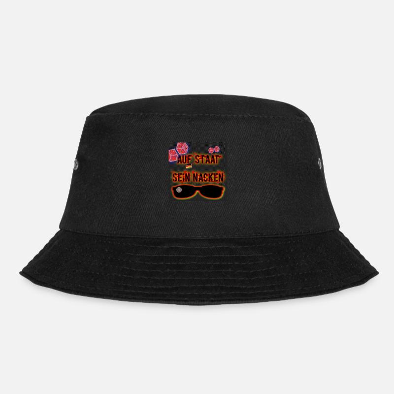 Auf Staat sein Nacken (DE) - Bucket Hat - Schwarz