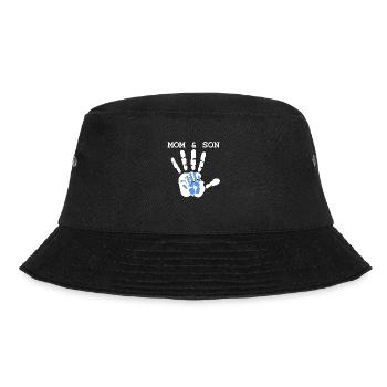 Mom & Son - forever together - Bucket Hat - black - Front - Lela (165cm)