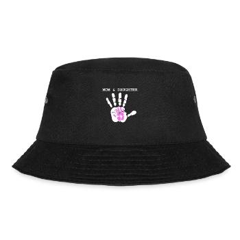 Mom & Daughter - forever together - Bucket Hat - Schwarz - Vorne - Lela (165cm)