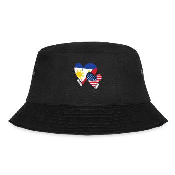 Mahal Kita Filipino American Flag Pinoy Pride - Bucket Hat - black - Front - Lela (165cm)