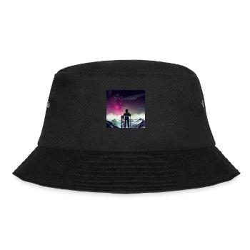 Skifahrer on top - Bucket Hat - Schwarz - Vorne - Lela (165cm)