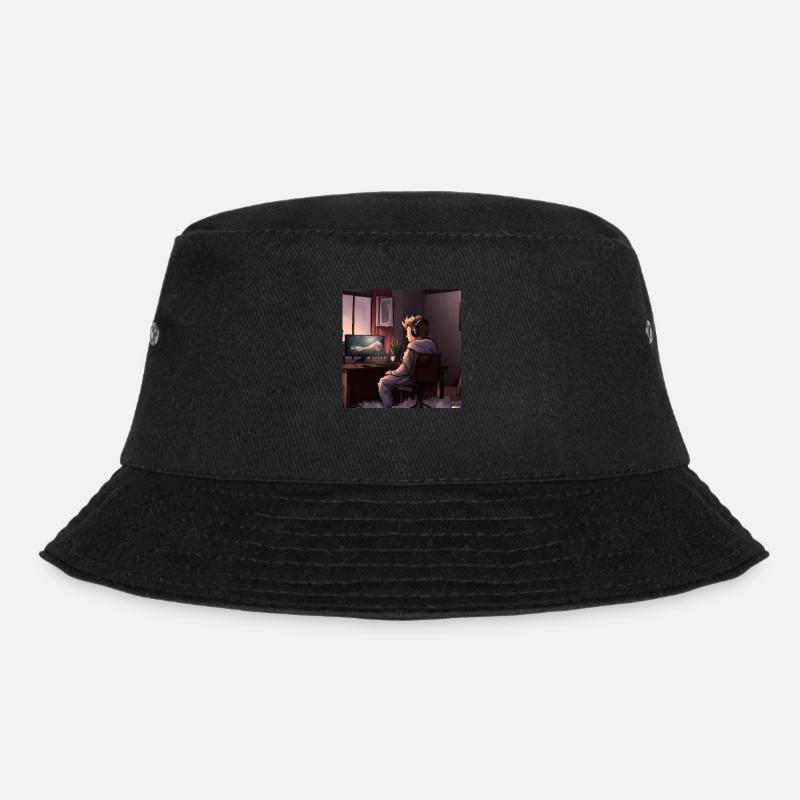 Lone Gamer - Bucket Hat - black