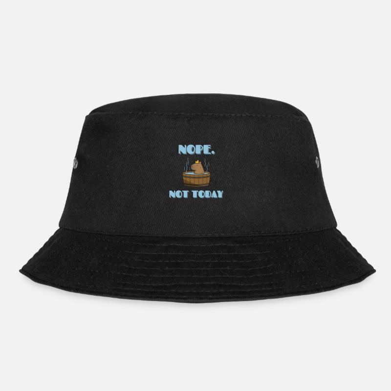 CAPYBARA not today - Bucket Hat - black