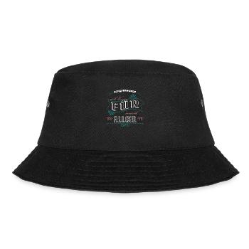 trinken hundefreund weinkenner weißwein welpe spaß - Bucket Hat - Schwarz - Vorne - Lela (165cm)