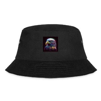 Colored Eagle, UNIQUE ILLUSTRATION - Bucket Hat - black - Front - Lela (165cm)