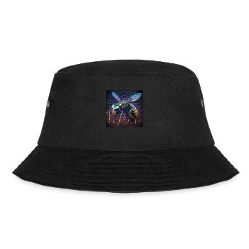 Colored wasp, unique design - Bucket Hat - black - Front - Lela (165cm)