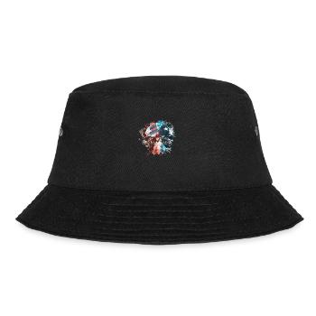 American Football - Spieler - Logo - Bucket Hat - Schwarz - Vorne - Lela (165cm)
