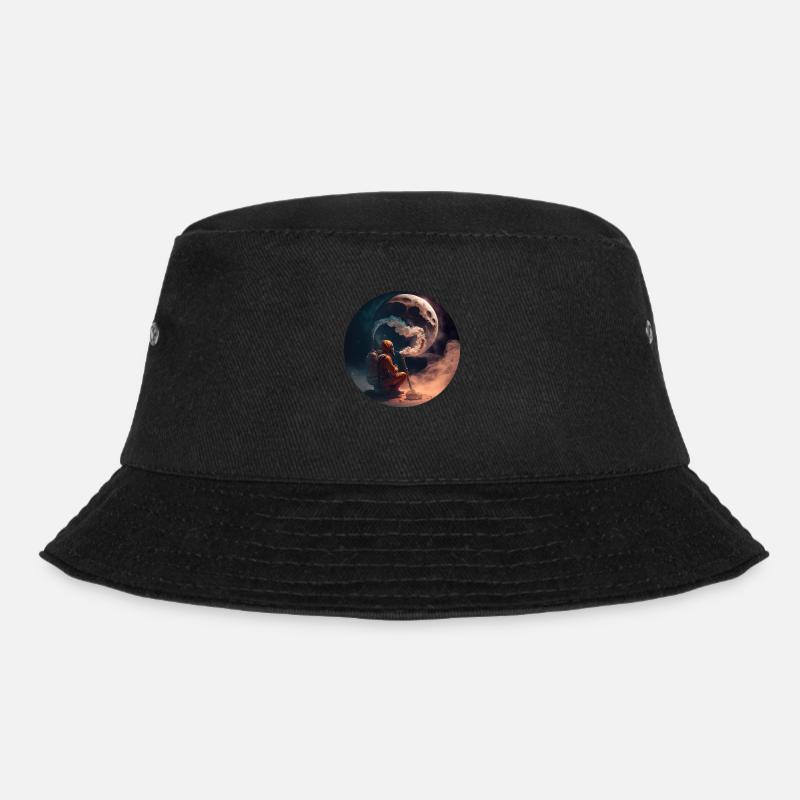 Astronaute fumant sur la Lune - Bob - noir