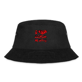 Gitarre, Musik, Bandmusiker, Gitarrist, Rock'n'Roll - Bucket Hat - Schwarz - Vorne - Lela (165cm)