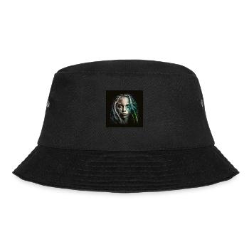 Face woman dreadlocks n°5 - Bucket Hat - black - Front - Lela (165cm)
