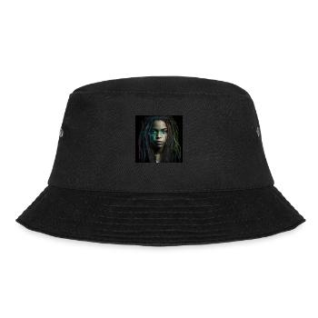 Face woman dreadlocks n°10 - Bucket Hat - black - Front - Lela (165cm)