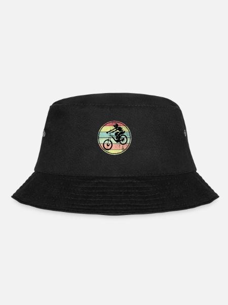 Downhill Mountainbike - Bucket Hat - Schwarz