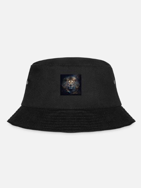 T-Shirt Sternzeichen Löwe schwarz gestreift - Bucket Hat - Schwarz