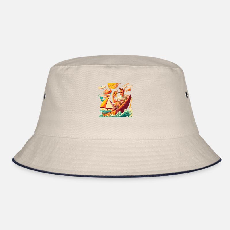 Lustiger Segler mit Bier Bucket Hat