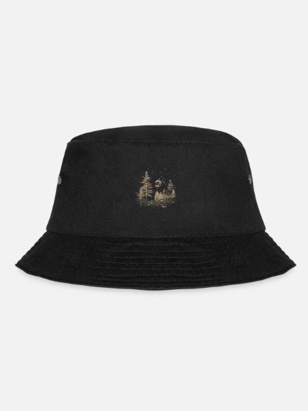 Einsames Haus - Bucket Hat - Schwarz