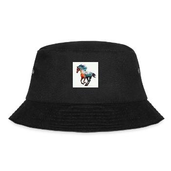 Fiery horse n°9 - Bucket Hat - black - Front - Lela (165cm)
