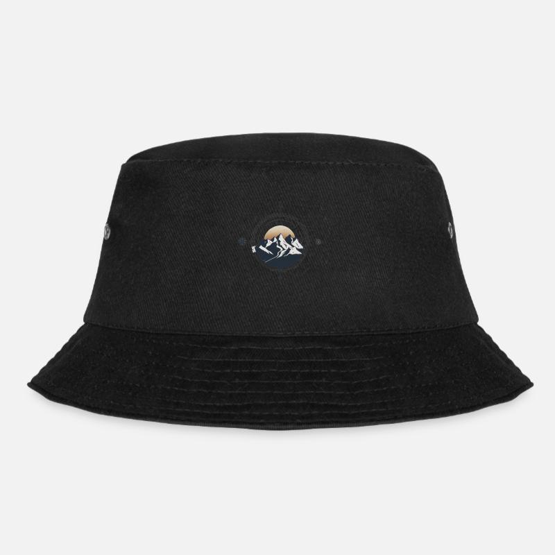 Mountain Compass Hike - Bucket Hat - black