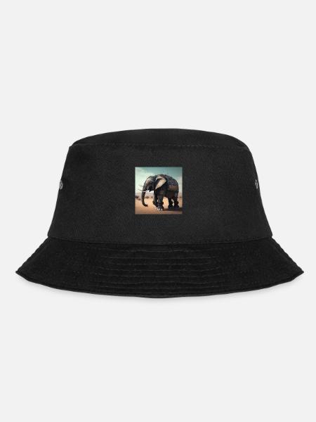 Elephant in Kenya 2 - Bucket Hat - black