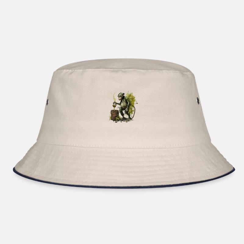 Colle hobby brewer chimpanzee with beer Bucket Hat