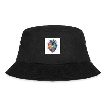 Creative heart for valetnine day - Bucket Hat - black - Front - Lela (165cm)
