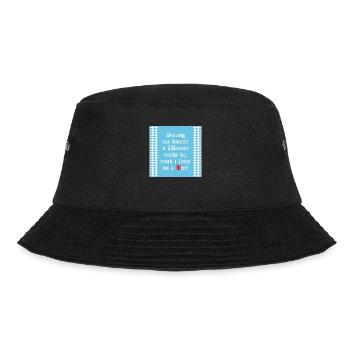 Solange mir keiner das Wasser reichen kann Bier - Bucket Hat - Schwarz - Vorne - Lela (165cm)