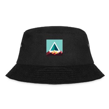 abstraktes Dreieck - Bucket Hat - Schwarz - Vorne - Lela (165cm)