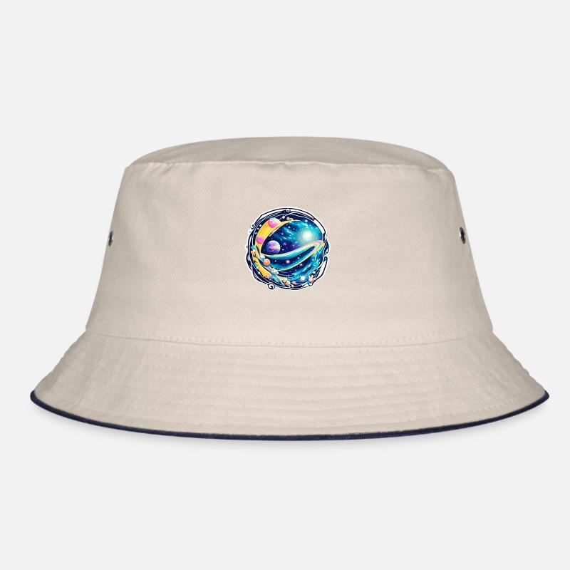 Waves in space Bucket Hat