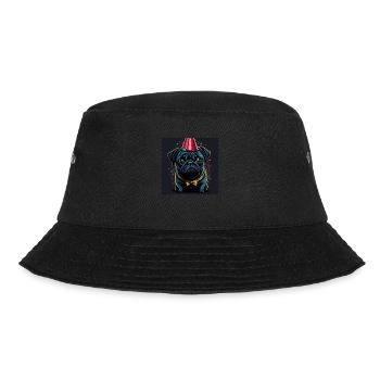 Chien avec chapeau d’anniversaire - Bob - noir - Devant - Lela (165cm)