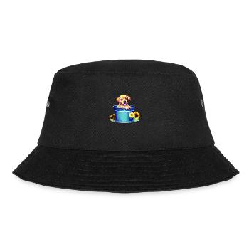 Dog Owners Dogs Golden Retriever Puppy - Bucket Hat - black - Front - Lela (165cm)