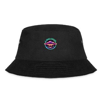 Ich glaube - UFO - Bucket Hat - Schwarz - Vorne - Lela (165cm)