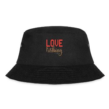 Love Fishing - Bucket Hat - black - Front - Lela (165cm)