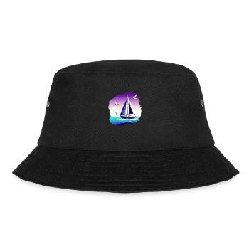 Segelschiff Segeln Segelboot Segelsport Segler - Bucket Hat - Schwarz - Vorne - Lela (165cm)