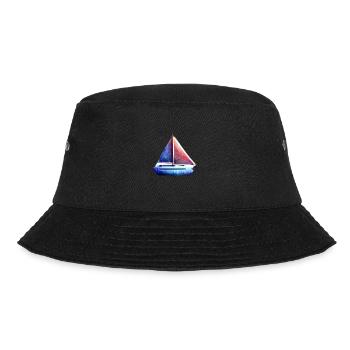 Segelboot Segelschiff Segeln Segelsport Segler - Bucket Hat - Schwarz - Vorne - Lela (165cm)