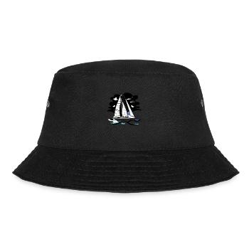Sailing Ship Sailing Sailing Sailing Sailing Sailboat - Bucket Hat - black - Front - Lela (165cm)