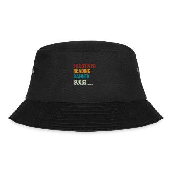I Survived Reading Banned Books - Bucket Hat - Schwarz - Vorne - Lela (165cm)